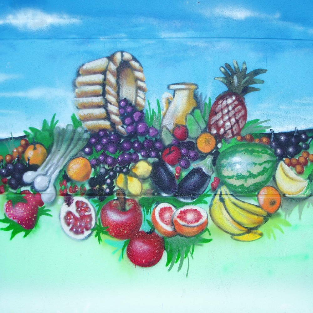 Graffiti local fruteria Toledo